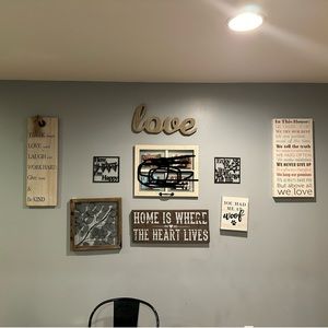 Multiple pieces of wall art